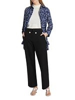 Emmeline Floral Silk-Blend Button-Front Shirt