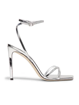 Red Carpet 100MM Metallic Leather Sandals