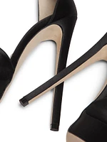 Max 150MM Satin Platform Sandals