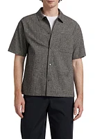 Cotton & Linen Button-Front Shirt