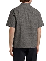 Cotton & Linen Button-Front Shirt