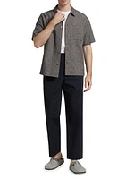 Cotton & Linen Button-Front Shirt