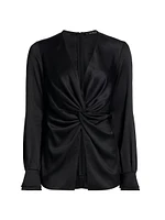 Lauren Twist V-Neck Blouse