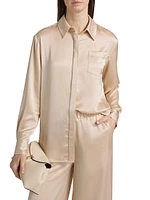 Riley Satin Boyfriend Shirt