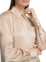 Riley Satin Boyfriend Shirt