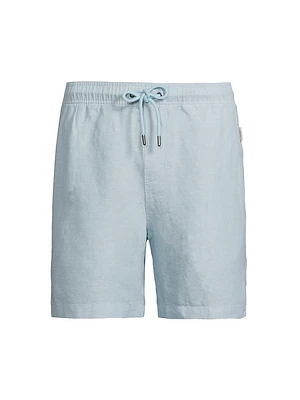 Air Linen-Blend Drawstring Shorts