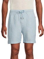 Air Linen-Blend Drawstring Shorts