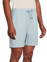 Air Linen-Blend Drawstring Shorts