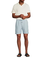 Air Linen-Blend Drawstring Shorts