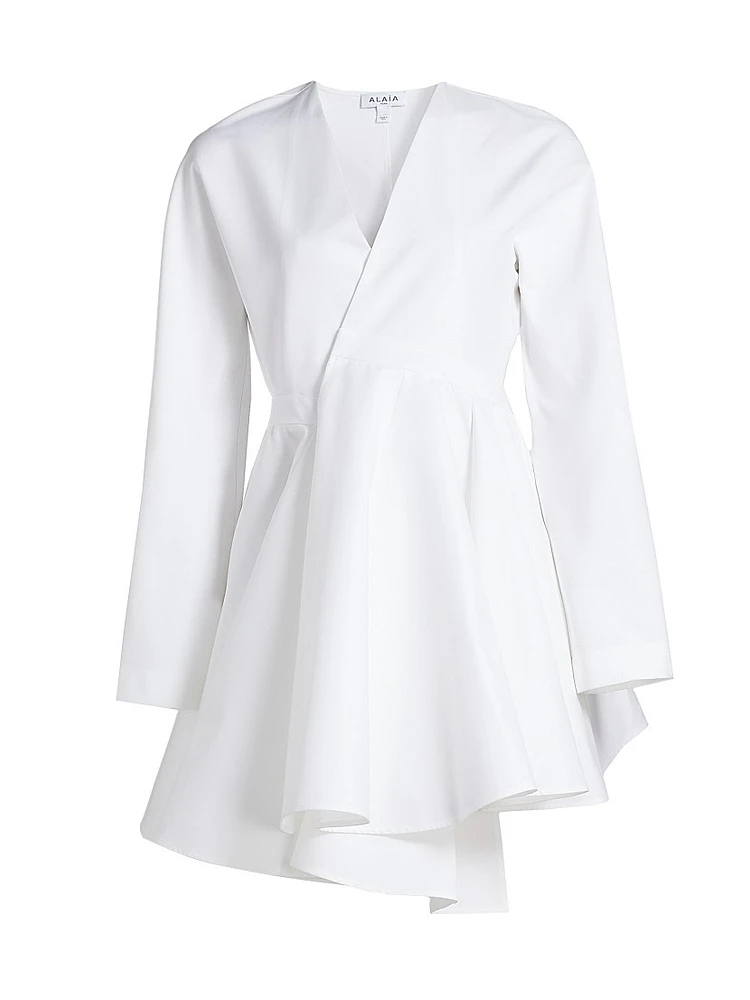 Asymmetrical Cotton Minidress