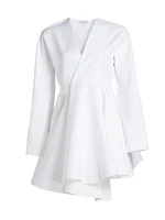 Asymmetrical Cotton Minidress