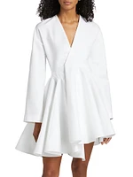 Asymmetrical Cotton Minidress