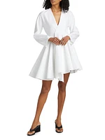 Asymmetrical Cotton Minidress