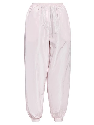 Silk Balloon-Leg Trousers