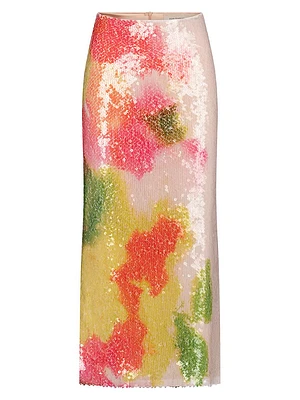 Sarla Sequined Midi-Skirt