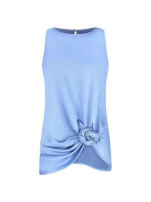 Tanima Knotted Satin Blouse
