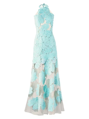 Mab Lace Tulle A-line Gown