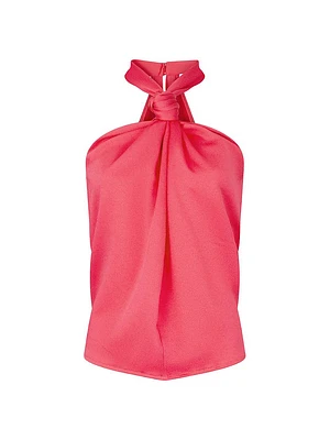 Teagan Hammered Satin Blouse