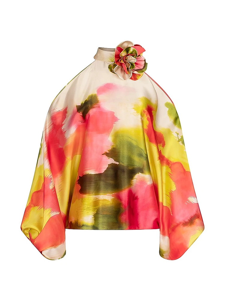 Safira Floral Silk Blouse