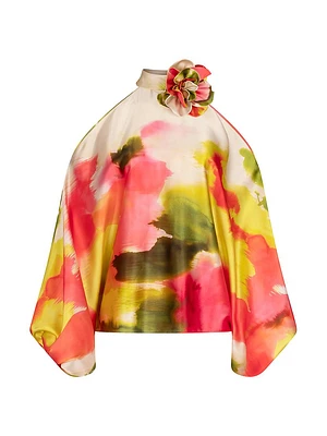 Safira Floral Silk Blouse