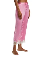 Lolita Lace-Trimmed Silk Pajamas