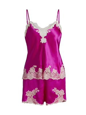 Lolita Silk-Lace Camisole & Shorts Set