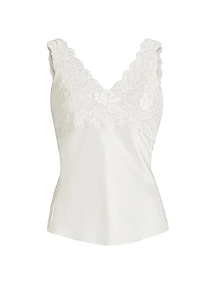 Rose Parfait Silk-Lace Camisole