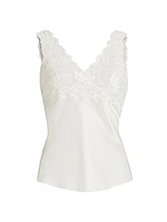 Rose Parfait Silk-Lace Camisole