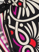 The Janie Abstract-Print Button-Front Shirt