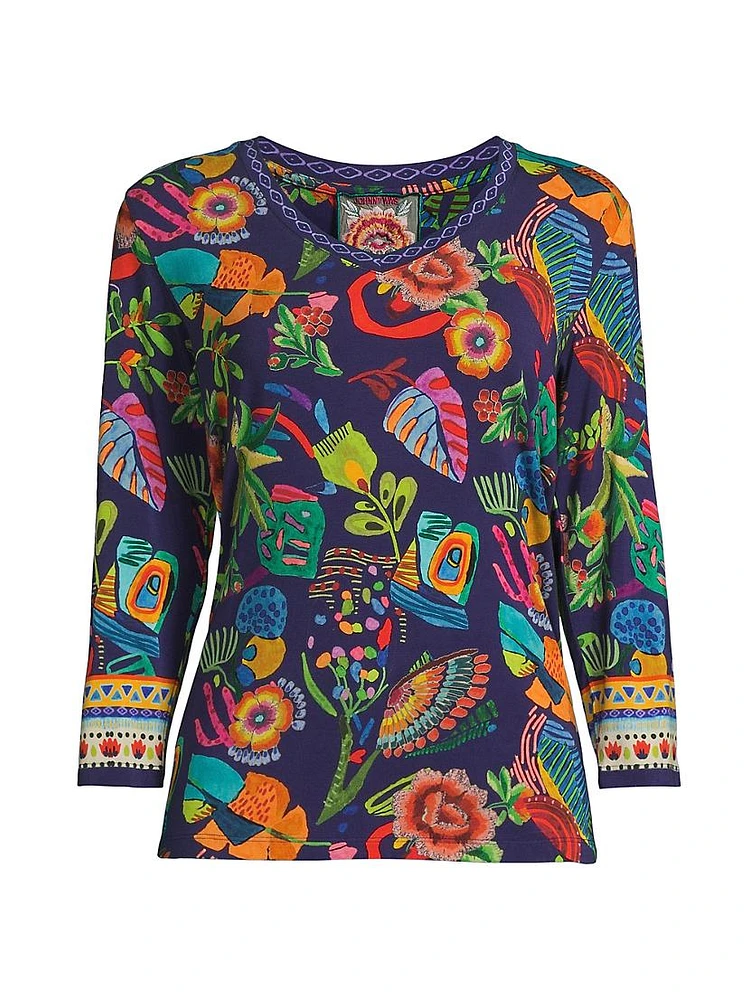 The Janie Farout V-Neck T-Shirt
