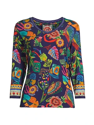 The Janie Farout V-Neck T-Shirt