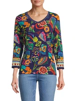 The Janie Farout V-Neck T-Shirt