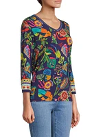 The Janie Farout V-Neck T-Shirt