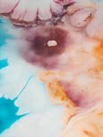 Silk Tie-Dye Midi-Skirt