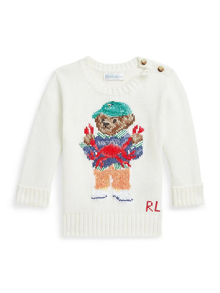 Baby's Polo Bear Crewneck Sweater