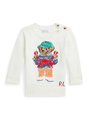 Baby's Polo Bear Crewneck Sweater