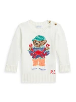 Baby's Polo Bear Crewneck Sweater