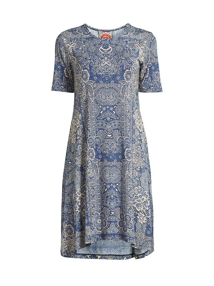 The Janie Favorite Paisley Knee-Length Dress