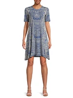 The Janie Favorite Paisley Knee-Length Dress