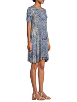 The Janie Favorite Paisley Knee-Length Dress