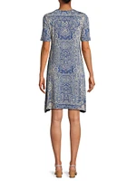 The Janie Favorite Paisley Knee-Length Dress