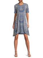 The Janie Favorite Paisley Knee-Length Dress