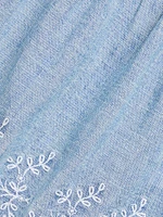 Baby Girl's Chambray Top & Leggings Set