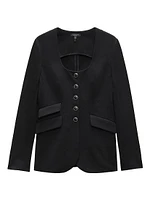 Roslyn Ponte U-Neck Blazer