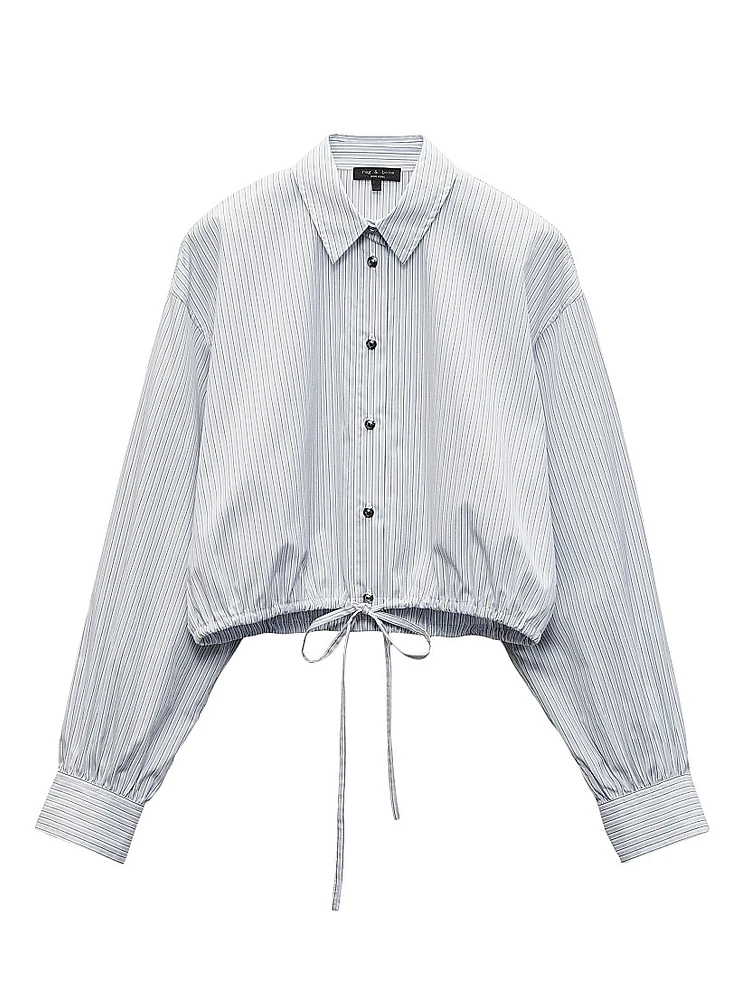 Georgie Striped Poplin Shirt
