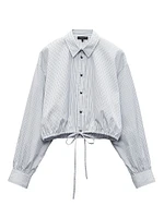 Georgie Striped Poplin Shirt