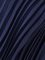 Beverly Pleated Halter Maxi Dress