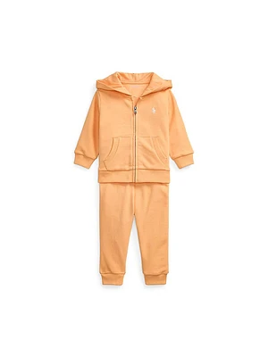 Baby Boy's Cotton-Blend French Terry Hoodie & Sweatpants Set