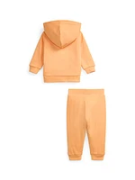 Baby Boy's Cotton-Blend French Terry Hoodie & Sweatpants Set