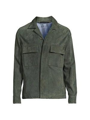 Casual Fit Suede Jacket